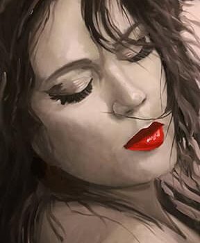 Dana, black and white