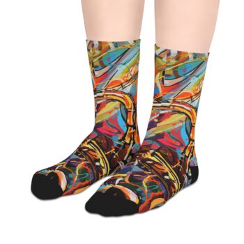 Musical Poetry Mid-length Socks - Peter O'Neill Collection